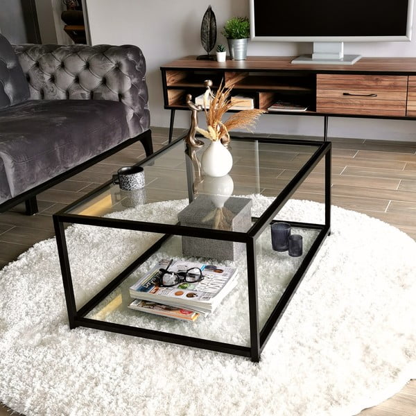 Černý konferenční stolek 60x90 cm Astro – Neostill-image-4