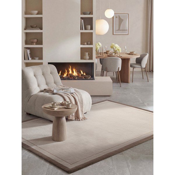 Hnědý/krémový koberec s příměsí vlny 120x170 cm Niko – Villeroy&Boch-image-4