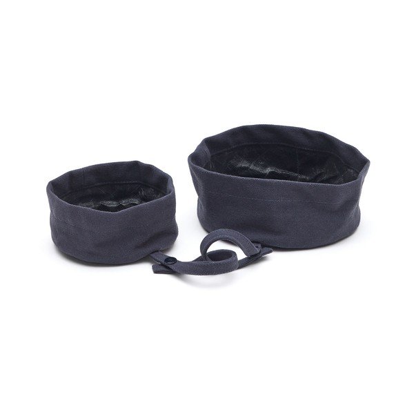 Textilní skládací cestovní miska pro psa 2 ks ø 16 cm Trufa – Kave Home