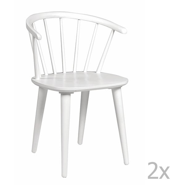 Sada 2 bílých židlí Folke Carmen