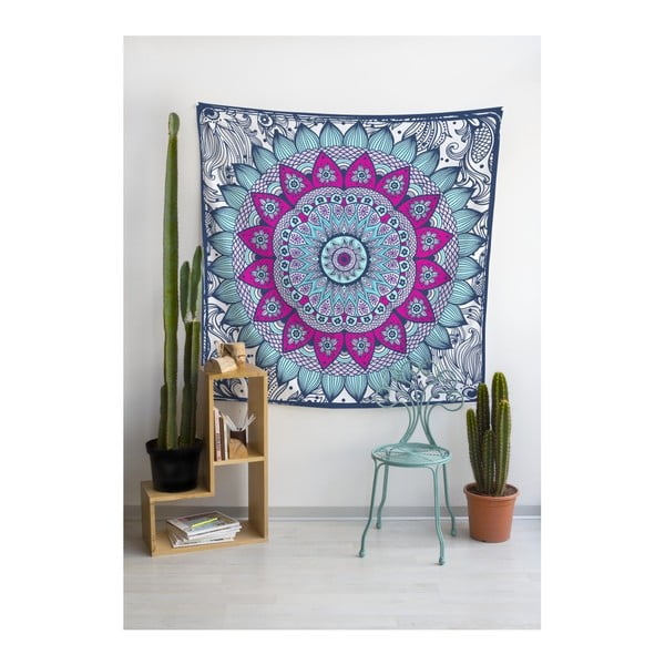 Tapiserie 140x140 cm Blue Dreamcatcher – Really Nice Things-image-1