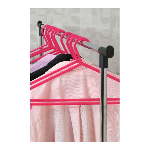 Kovový teleskopický/pojízdný stojan na oblečení ve stříbrné barvě – Premier Housewares-image-2