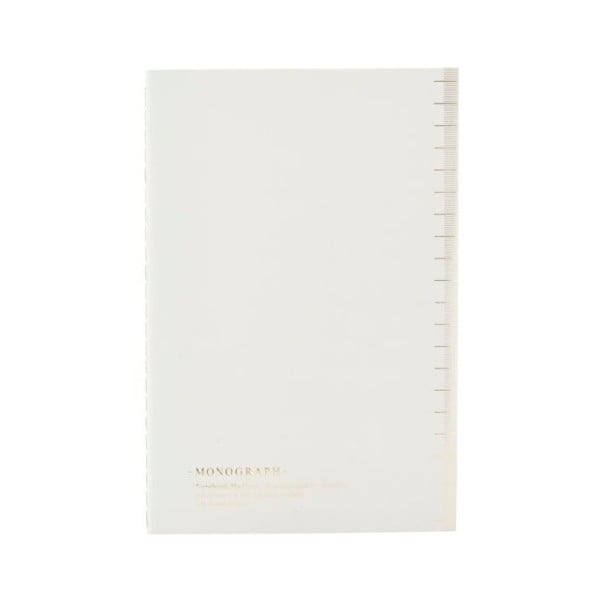 Bílý zápisník Monograph Soft