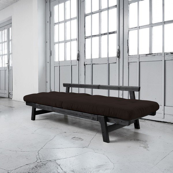 Rozkládací pohovka Karup Step Black/Brown-image-2