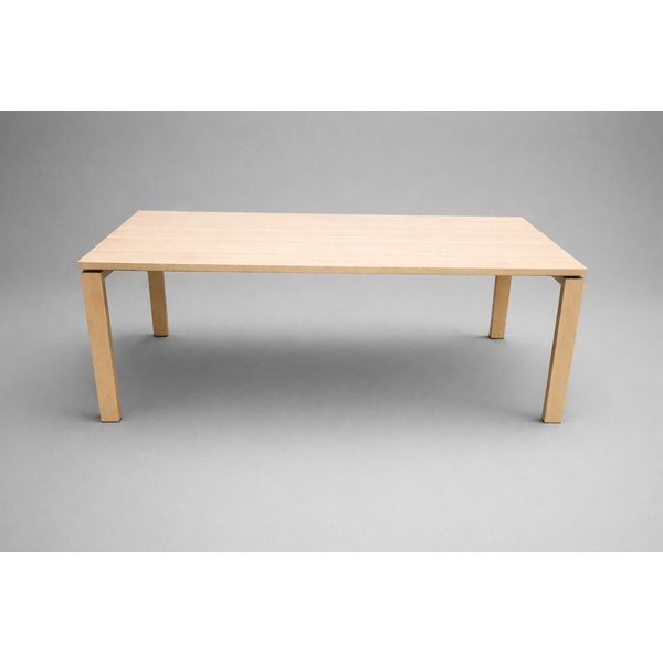 Rozkládací jídelní stůl s deskou v dubovém dekoru 100x200 cm Linley - II. jakost – Actona-image-1