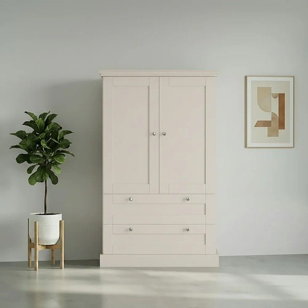 Béžová matná skříňka 83x130x35 cm Binz – Støraa-image-2