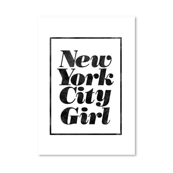 Plakát New York City Girl, 42x60 cm