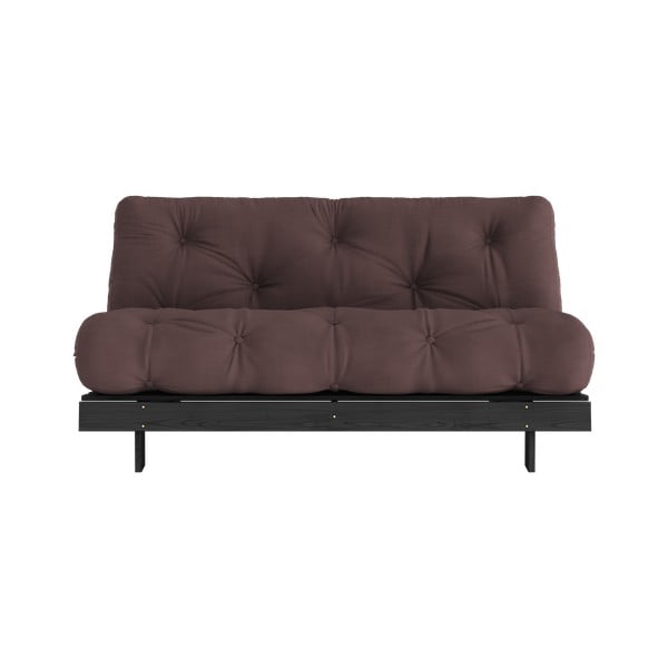 Tmavě hnědá rozkládací pohovka 160 cm Roots Black Night – Karup Design