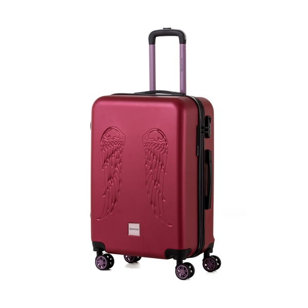 Červený cestovní kufr Berenice Wingy, 71 l