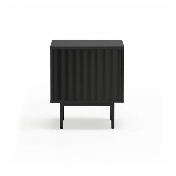Černý matný noční stolek Sierra – Teulat