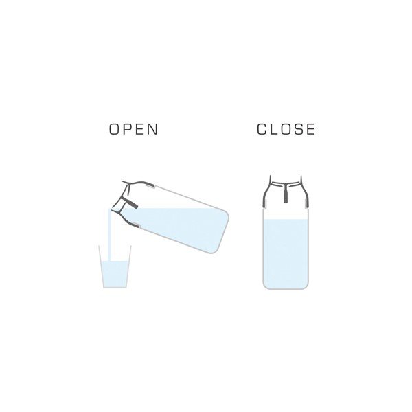 Bílá karafa Kinto Capsule, 1 l-image-3