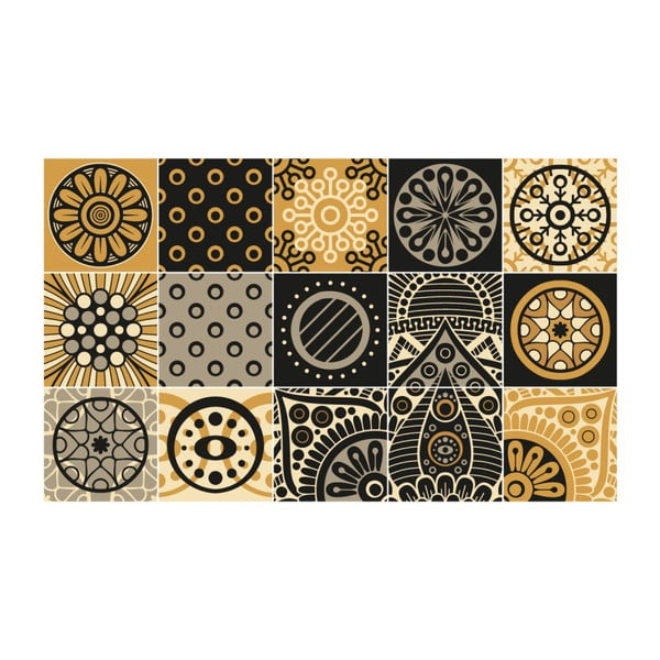 Sada 15 nástěnných samolepek Ambiance Wall Decals Azulejos Tiles San Juan, 10 x 10 cm-image-2