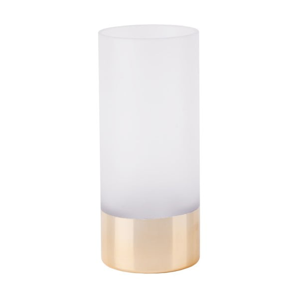 Bílo-zlatá váza PT LIVING, výška 18,5 cm