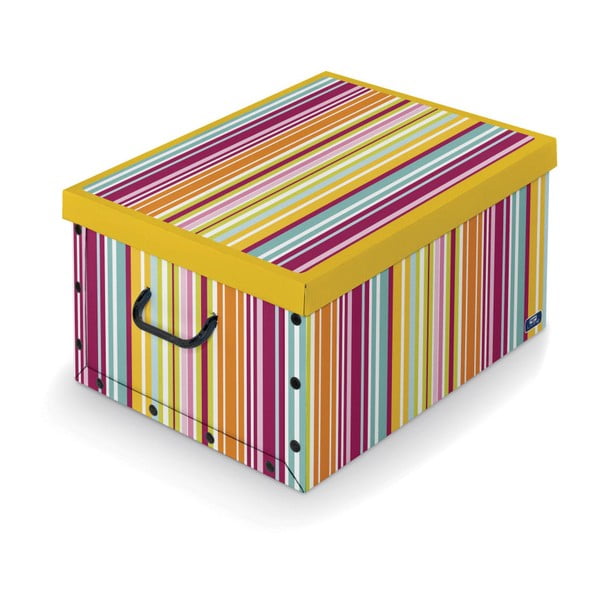 Úložný box Domopak Stripes, délka 50 cm