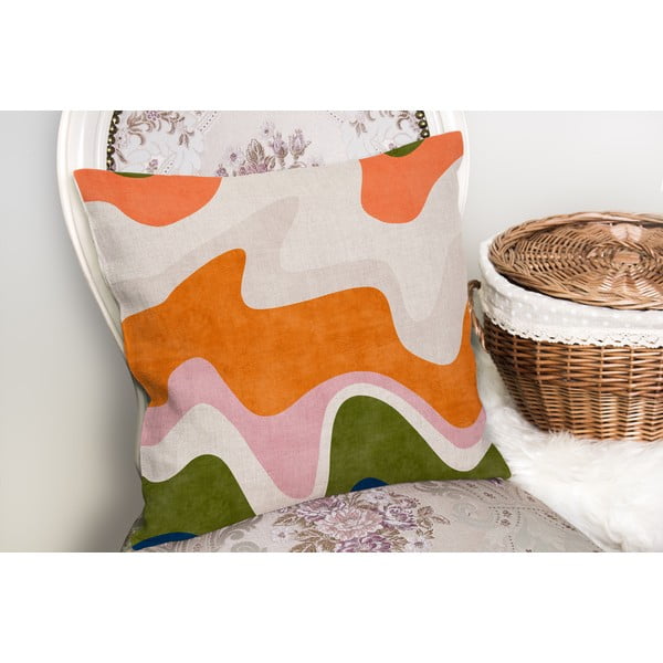 Povlak na polštář 43x43 cm Squiggly Orange – Mila Home-image-1