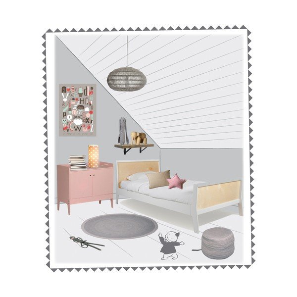 Dětský šedý sedací pufík Nattiot Halo-image-1