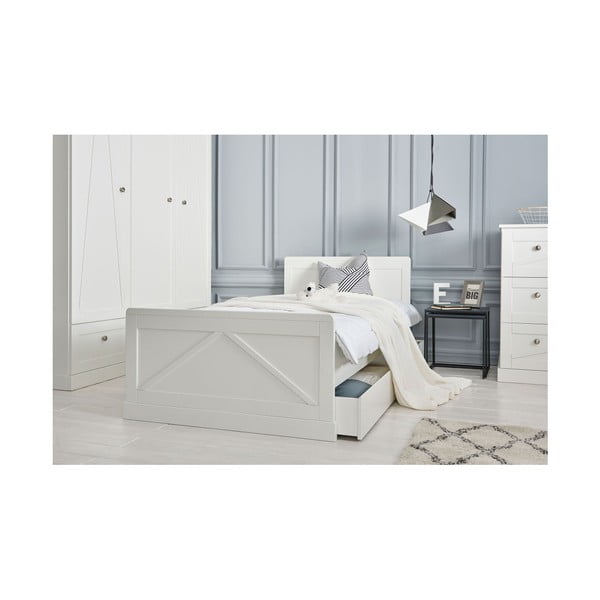 Bílá zásuvka pod dětskou postel Pinio Basics, 90 x 200 cm-image-1