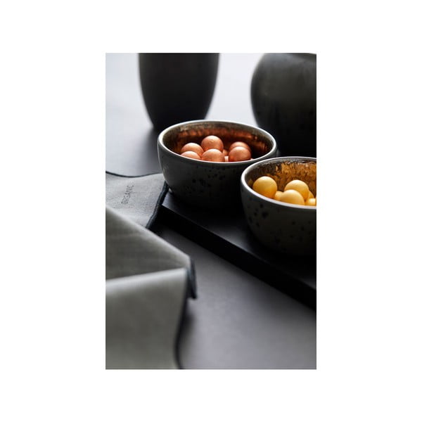 Černé servírovací mísy v sadě 3 ks z kameniny Cabaret - Bitz-image-1