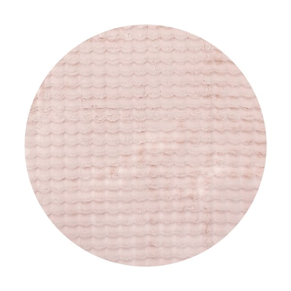 Růžový pratelný kulatý koberec ø 120 cm Bubble Pink – Mila Home