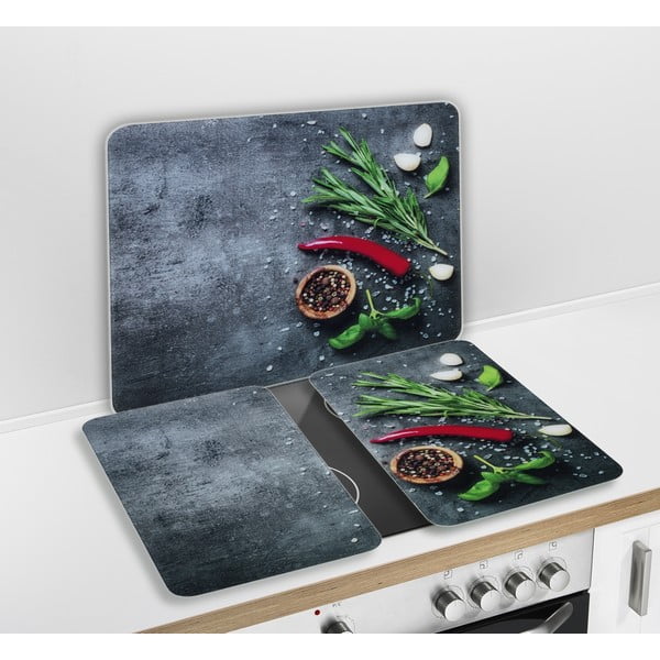 Kryt na zeď u sporáku z tvrzeného skla 50x56 cm Rosemary - Maximex-image-2