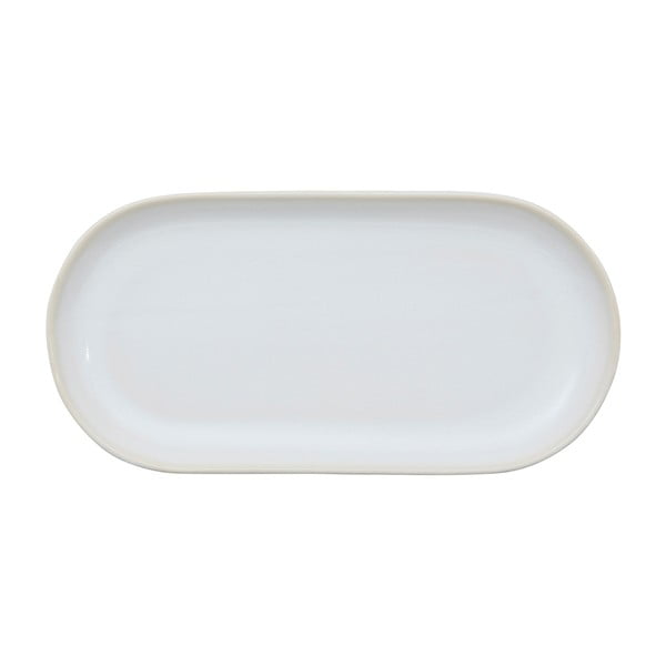 Bílý talíř z kameniny Flore – Côté Table