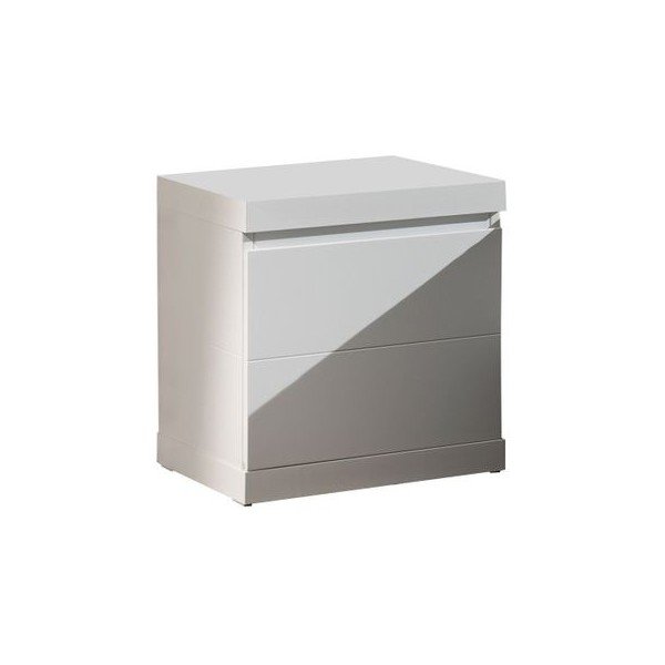 Bílý noční stolek Vipack Lara White, šířka 44 cm