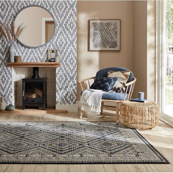 Tmavě modrý koberec 160x234 cm Babylon – Flair Rugs-image-1