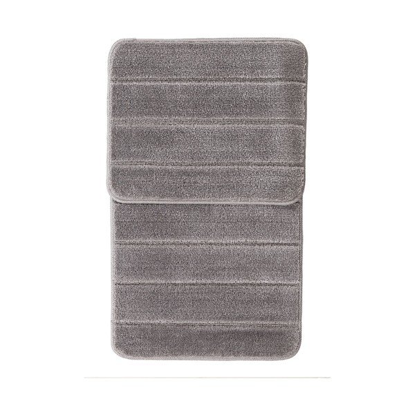 Šedé koupelnové předložky v sadě 2 ks 50x80 cm Yeni Cizgli – Foutastic-image-2