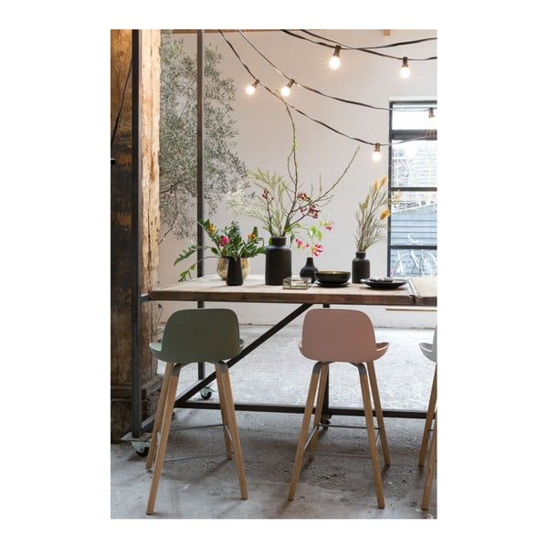 Sada 2 béžovošedých barových židlí Zuiver Albert Kuip, výška sedu 65 cm-image-1