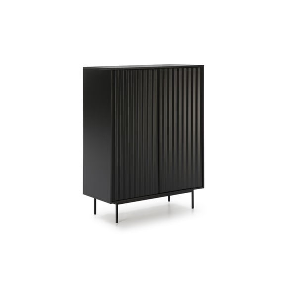 Černá vysoká komoda 97x130 cm Sierra - Teulat-image-3