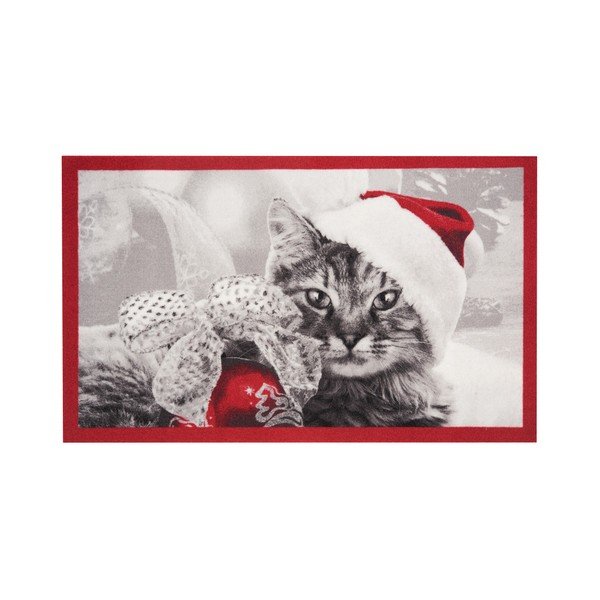 Rohožka Hanse Home Christmas Cat, 45 x 75 cm