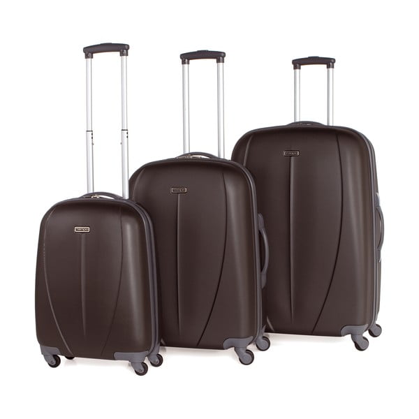 Set 3 cestovních kufrů Tempo Antracita