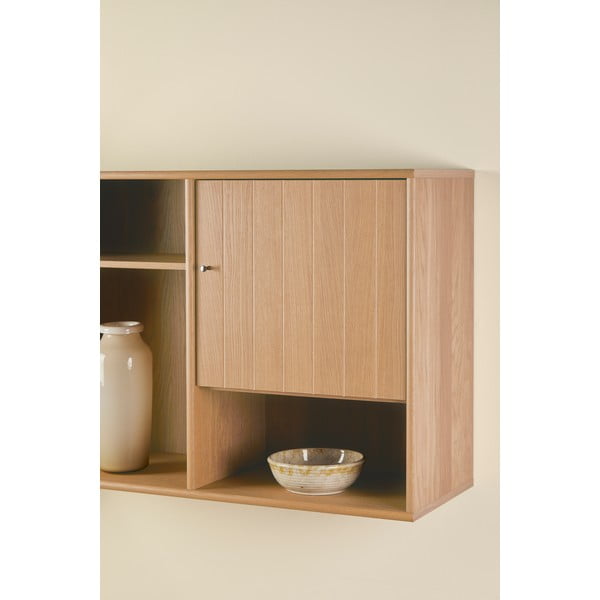 Závěsná knihovna v dekoru dubu v přírodní barvě 89x61 cm Mistral – Hammel Furniture-image-3