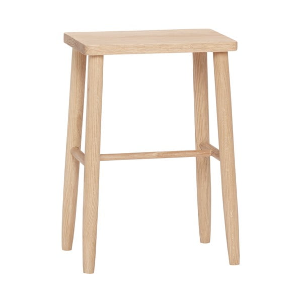 Dřevěná barová stolička z dubového dřeva Hübsch Karitto, výška 52 cm
