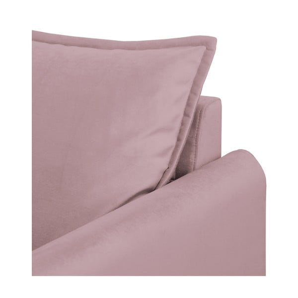 Sametová pohovka v levandulové barvě 138 cm Juli – Ropez-image-4