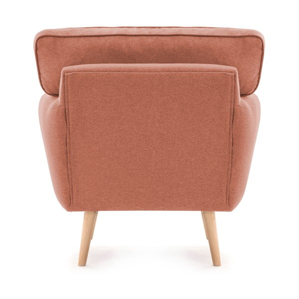 Lososové křeslo s polštářkem Vivonita Malva-image-4