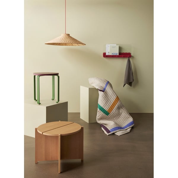 Kulatý odkládací stolek v dekoru dubu ø 55 cm Dash – Hübsch-image-3