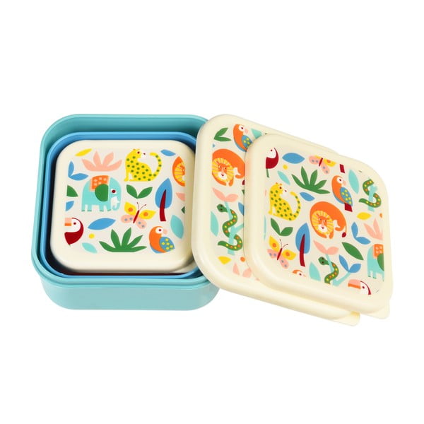 Dětské svačinové boxy v sadě 3 ks Wild Wonders – Rex London-image-4