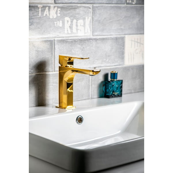 Stojánková umyvadlová baterie ve zlaté barvě Spy – Sapho-image-1