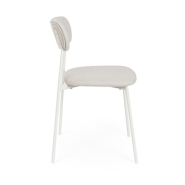 Bílá čalouněná jídelní židle Inka – Yes Everyday-image-3