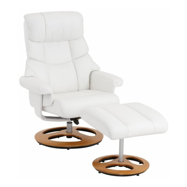 Set bílého křesla s podnožkou Støraa Tony-image-4