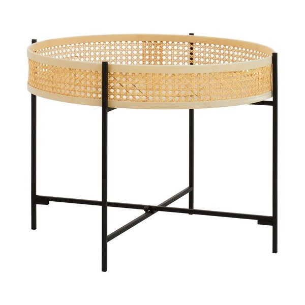 Ratanový kulatý konferenční stolek v přírodní barvě ø 60 cm Depok – Premier Housewares