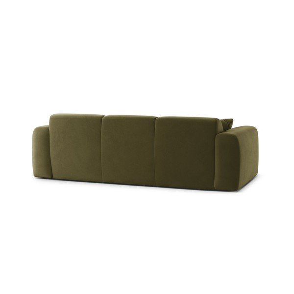 Khaki sametová pohovka 235 cm Molino – Micadoni -image-3