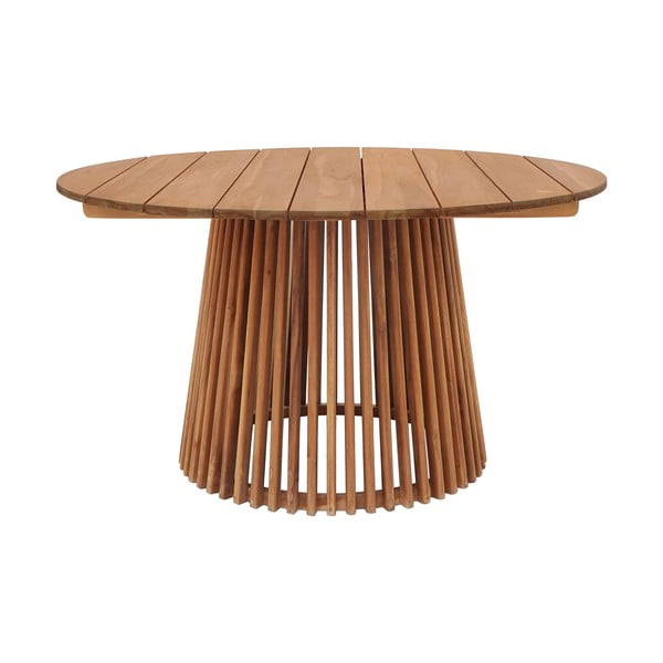 Kulatý zahradní jídelní stůl z teakového dřeva ø 120 cm Lorca – House Nordic