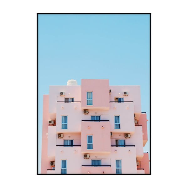 Plakát Imagioo Pink House, 40 x 30 cm