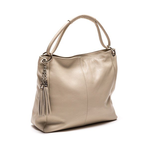 Kožená kabelka Anna Luchini 71 Beige-image-2