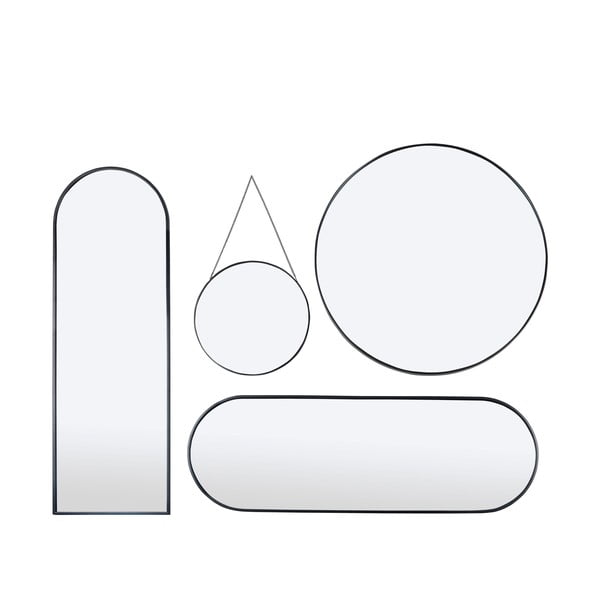 Černé nástěnné zrcadlo Bonami Essentials Moira, ø 40 cm-image-4