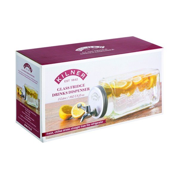 Skleněný nápojový automat do lednice Kilner, 3 l-image-1