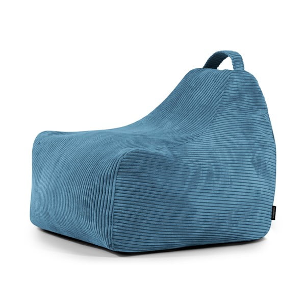 Modrý manšestrový dětský sedací vak Game Amuse – SLOWDOWN