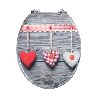 WC sedátko Wenko Bavarian Hearts, 43 x 37 cm